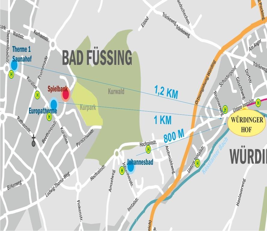Kurhotel Wuerdinger Hof Bad Füssing Buitenkant foto